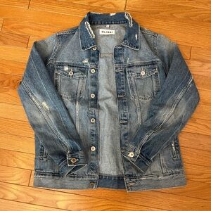 DL1961 Clyde Distressed Denim Jacket size Small